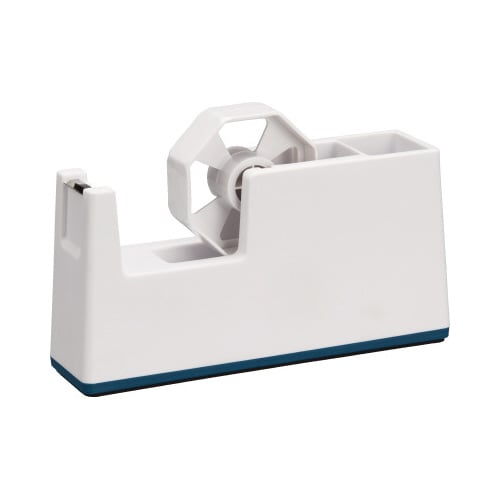 ペンホルダー付きスリムテープカッター ホワイト