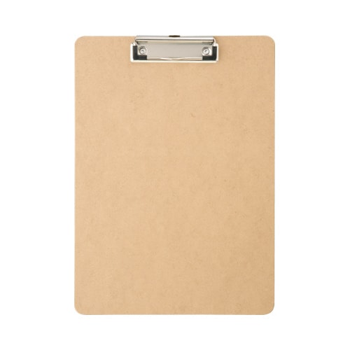 MDFクリップボード ナチュラル A4タテ 10枚