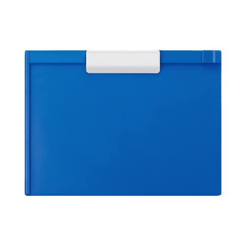 樹脂製クリップボード A4横 ブルー10枚