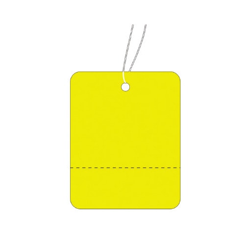 提札 黄地 小 ミシン目入