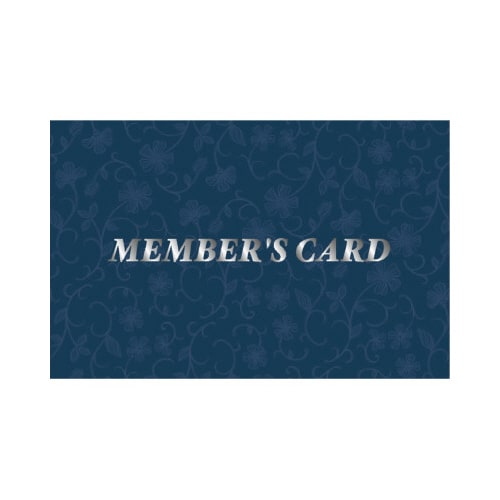 メンバーズカード レリーフ青 二つ折