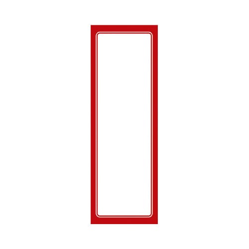 赤枠ポスター 2号大 無地