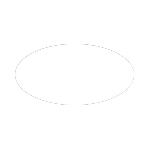 アドテープ 楕円 透明 大 500片入