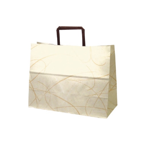 手提げバッグ 10Pゆうび ベージュ 平