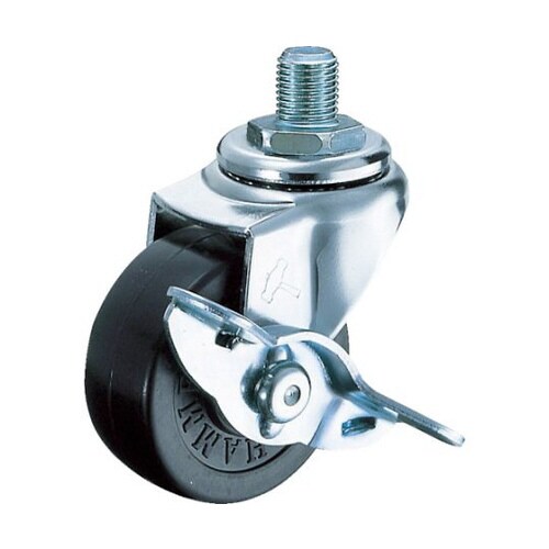 A型ねじ式自在SP付ゴム車65mm