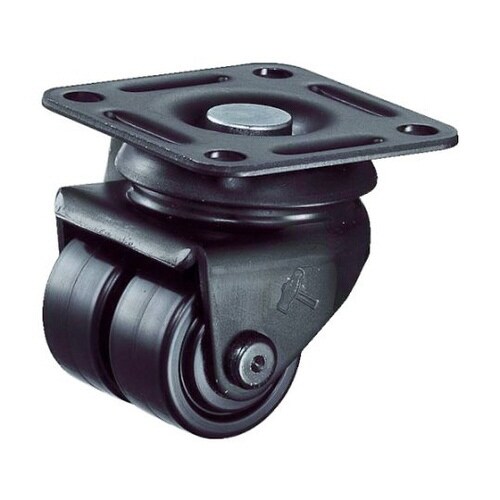 低床式中荷重自在双輪ナイロン車38mm