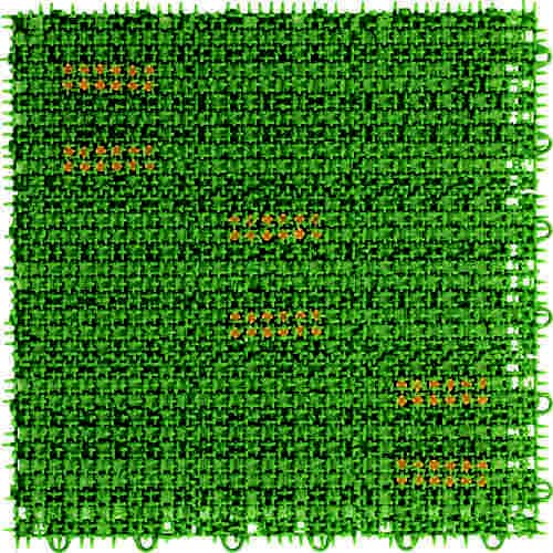 人工芝ブラッシングターフ30cm×30cmグリーン