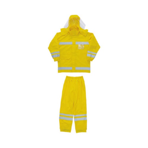 視認性レディースレインスーツイエローM