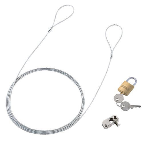 パソコンセキュリティワイヤーロック 南京錠タイプ