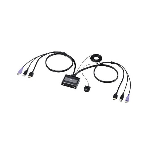 HDMI対応手元スイッチ付きパソコン自動切替器