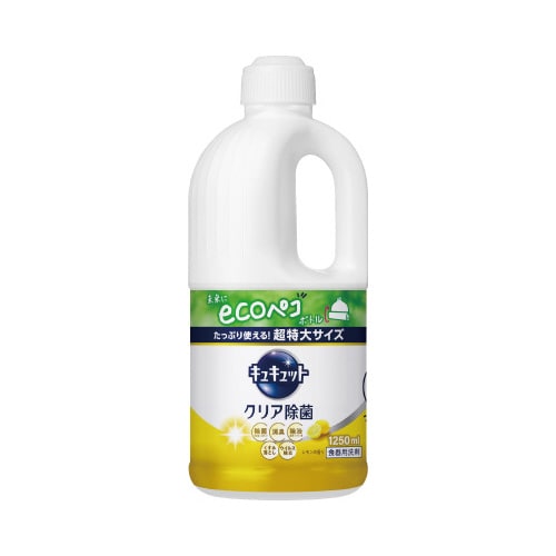キュキュット クリア除菌レモン詰替1250ml×6
