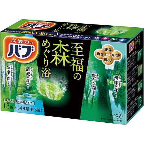 バブ 至福の森めぐり浴 12錠入:4種類×各3錠