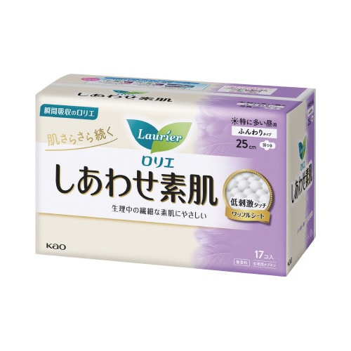 ロリエしあわせ素肌 特に多い昼用 羽つき(17個)