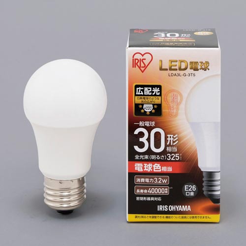 LED E26 広配光30形 電球色