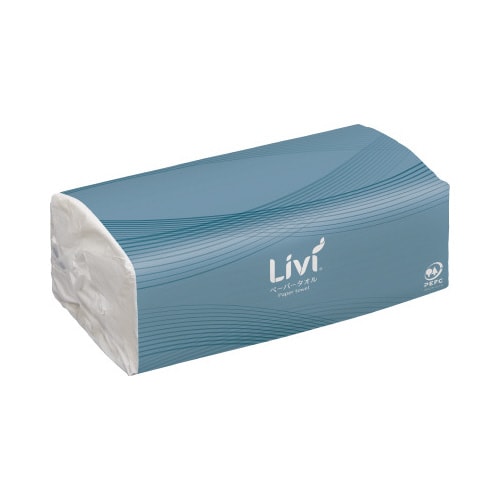 リビィペーパータオル中判210枚×40個 1−4梱