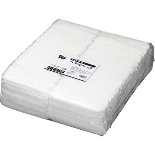 不織布使い捨てヘアキャップ ホワイト 500枚