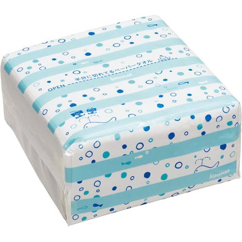 半分に切れてるペーパータオル 200枚入×20