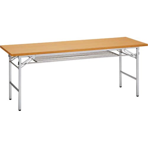 折りたたみテーブル幅1800奥行600チーク