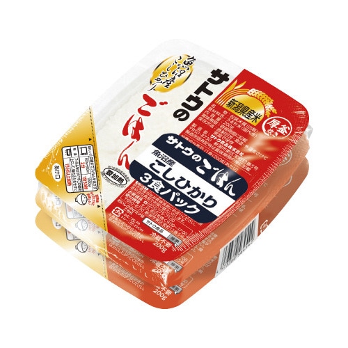 魚沼産こしひかり3食パック入×12