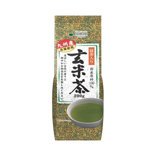 抹茶入りこうばしい玄米茶 200g 12個