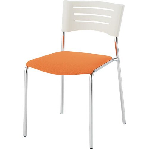 カウネットミーティング用チェアCオレンジ4脚以上