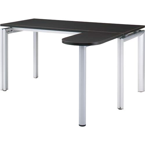 WS対応L型デスク W1400Dブラウン