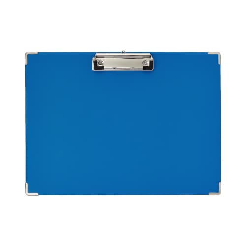 貼り表紙クリップボード A4横 ブルー5枚