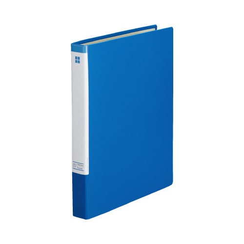 リングファイル貼り表紙A4縦背幅35mm 青×5