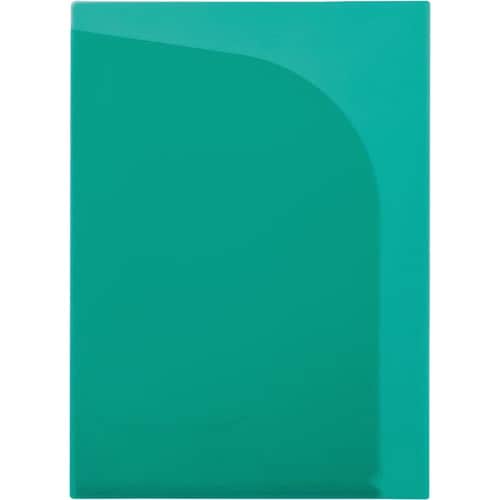 2ポケットクリヤーホルダー A4 グリーン20枚