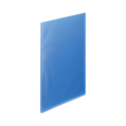 クリヤーブック透明表紙A4縦10Pブルー80冊