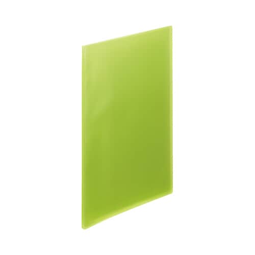 クリヤーブック透明表紙A4縦10PLグリーン80冊