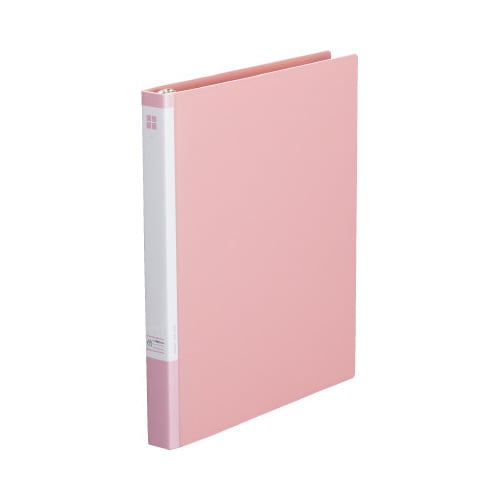 リングファイル30穴 背幅26mmA4縦 桃