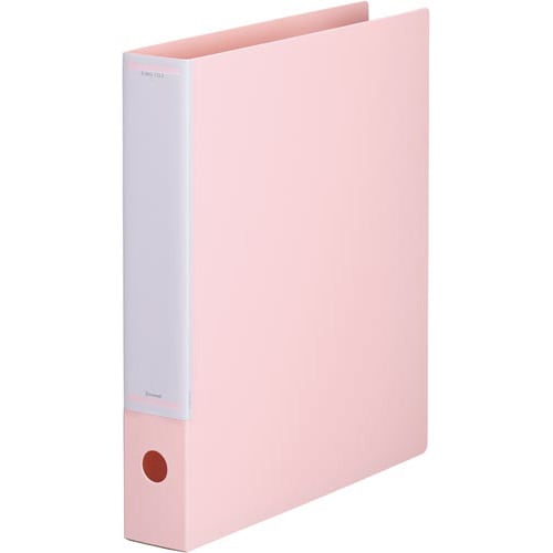 マニュアルリングF背幅50mmA4縦 薄桃 30冊