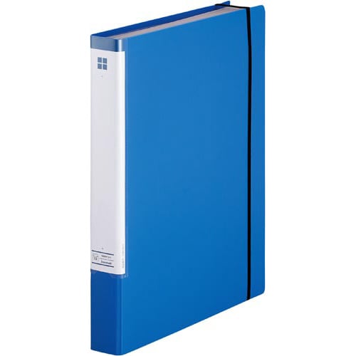 取り出しやすいたっぷり収納クリヤーブック青×10