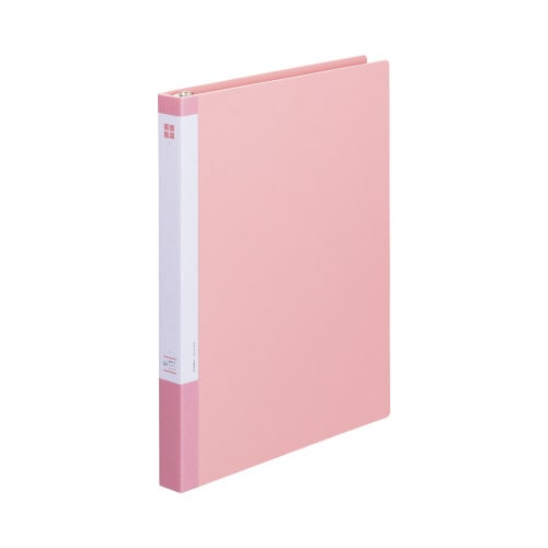 クリヤーブック差替式桃A4縦背幅26mm30穴5冊