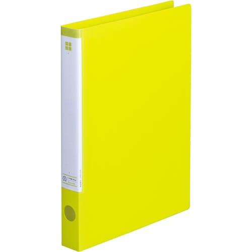 書類が見やすい表紙ぴったりリングF ライム×5