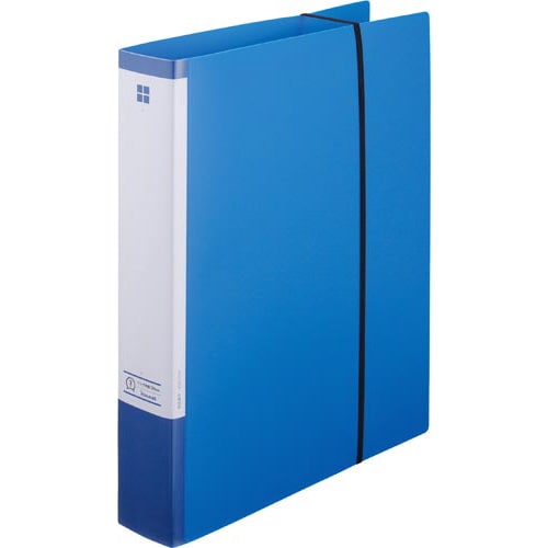 伝票すっきりツインリングファイル50mmブルー3冊