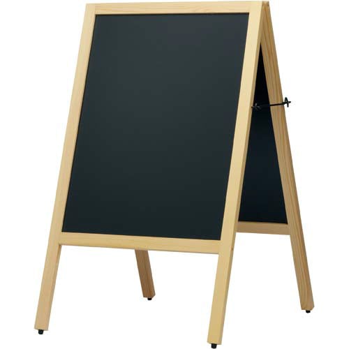 A型スタンド黒板 ナチュラル 幅500×4