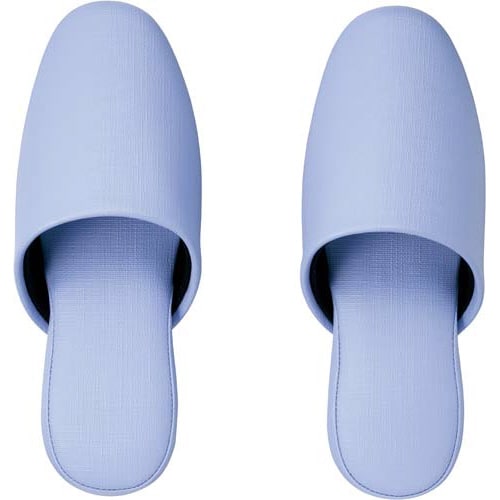 洗えるビニールスリッパ ブルー 30足入