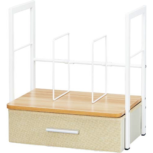 Katazuk引出し付ブックスタンド 薄茶3台