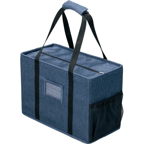 ミーティングバッグ(フタ付)ラージ ネイビー