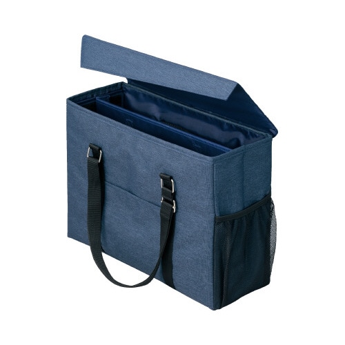 外出にも使えるミーティングバッグ 紺×紺