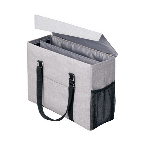 外出にも使えるミーティングバッグ 灰×灰 3個