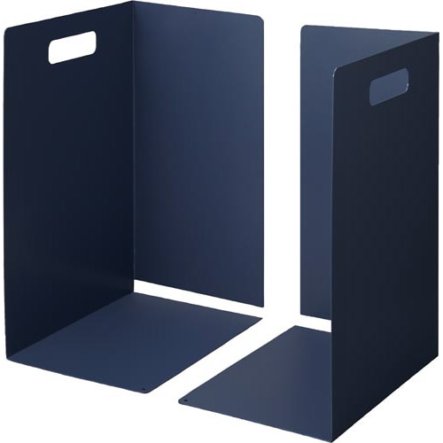 タテヨコ書類ピッタリブックエンドA3ネイビー×8組