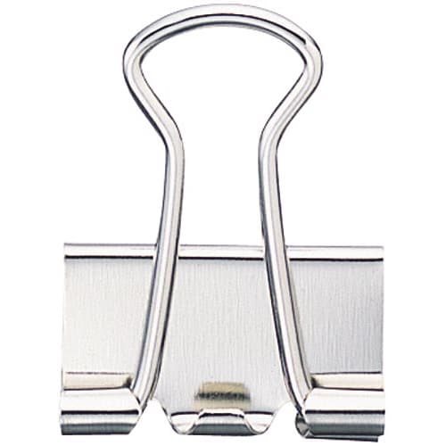 ダブルクリップ(オープン箱)銀 小小