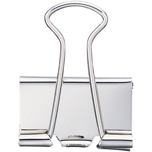 ダブルクリップ(オープン箱)銀 中 10個入