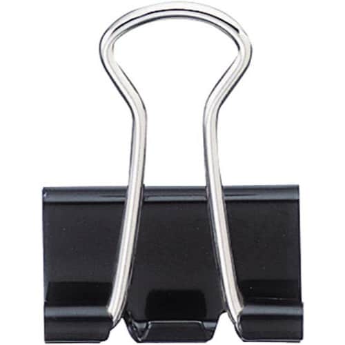 ダブルクリップ(オープン箱)黒 豆 20個入×10