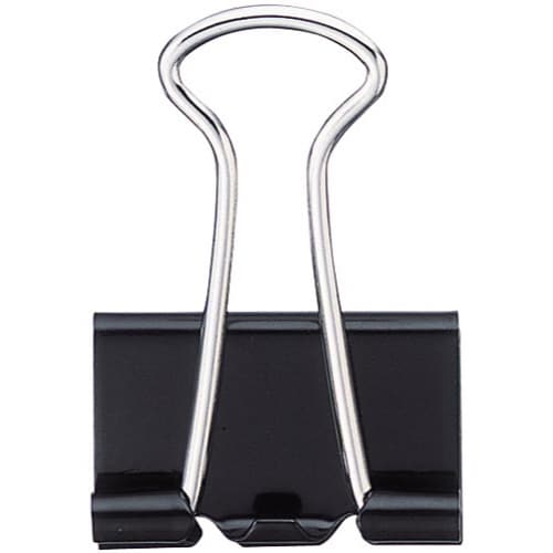 ダブルクリップ(オープン箱)黒 小 20個入×10