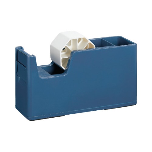 机ではかどる収納付き梱包用テープカッターネイビー