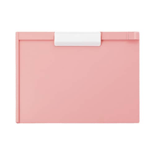 樹脂製クリップボード A4横 ピンク10枚